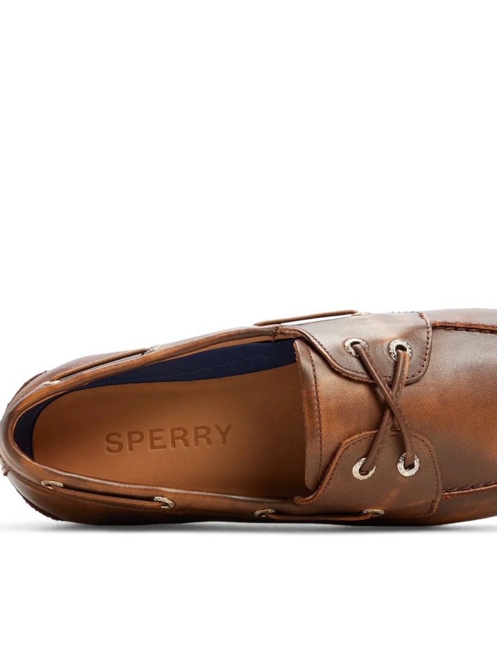 NEW Women’s Sperry Brown Leather Slim Boat Shoe, sz 9.5